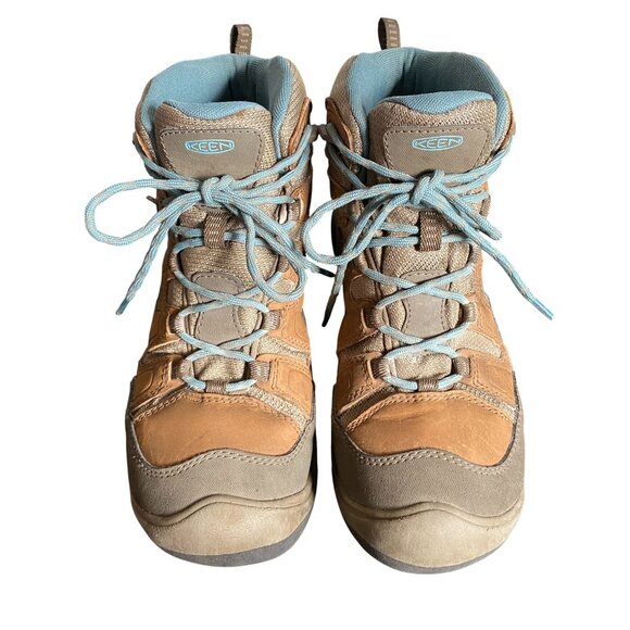 KEEN Women's, Circadia Mid Waterproof Hiking Boot Toasted Coconut North Atlantic - Picture 6 of 8